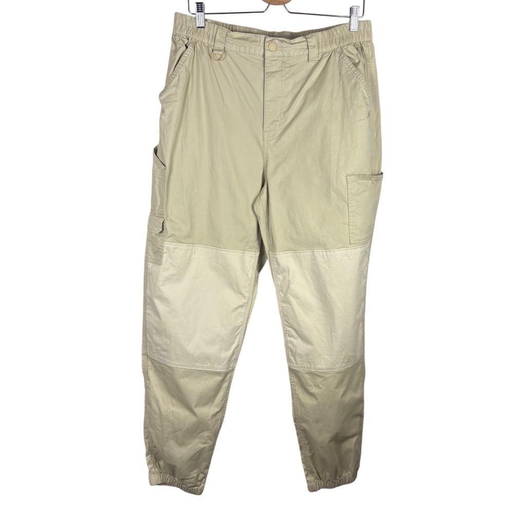 Urban Outfitters Standard Cloth Mens Technical Cargo Carpenter Pants Khaki - Picture 7 of 9